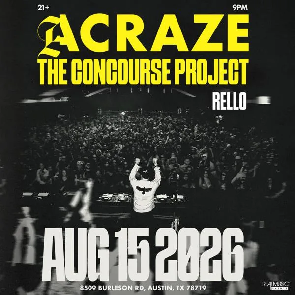 ACRAZE, Rello, Phamstar — event flyer