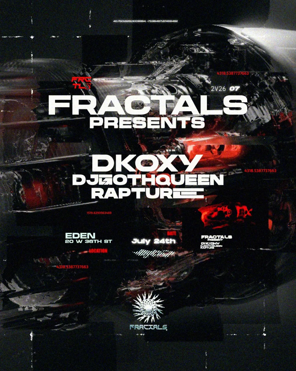 Fractals Presents, DKOXY – New York – Jul 24 | Edmtrain