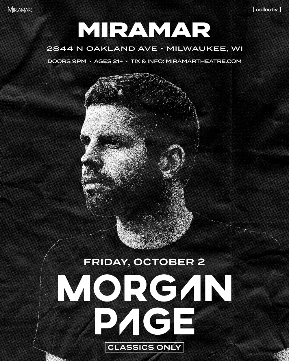 Morgan Page — event flyer