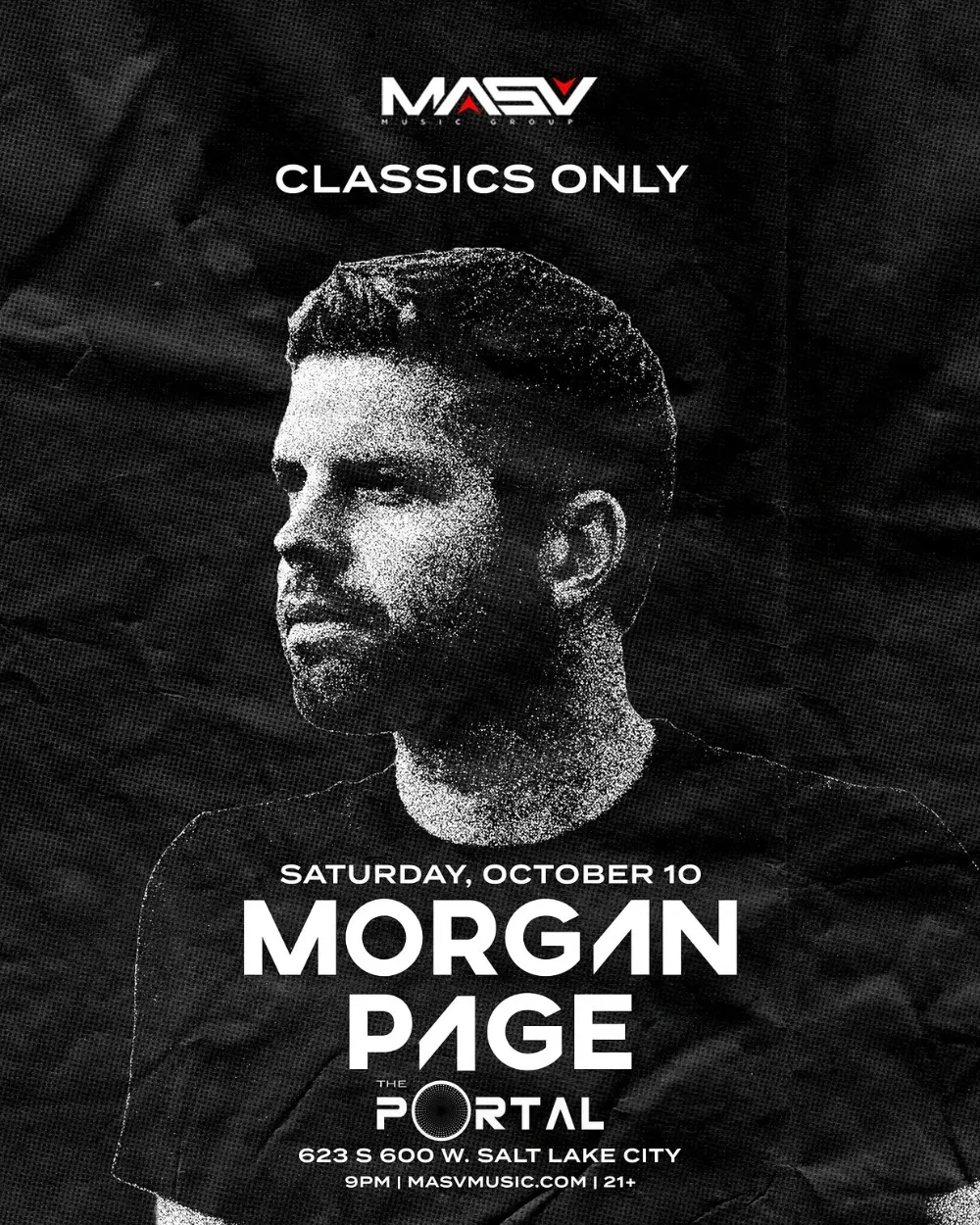 Morgan Page — event flyer