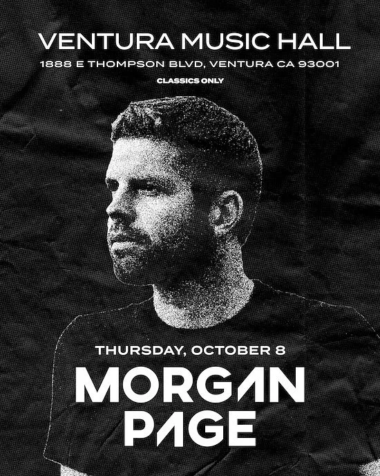 Morgan Page — event flyer