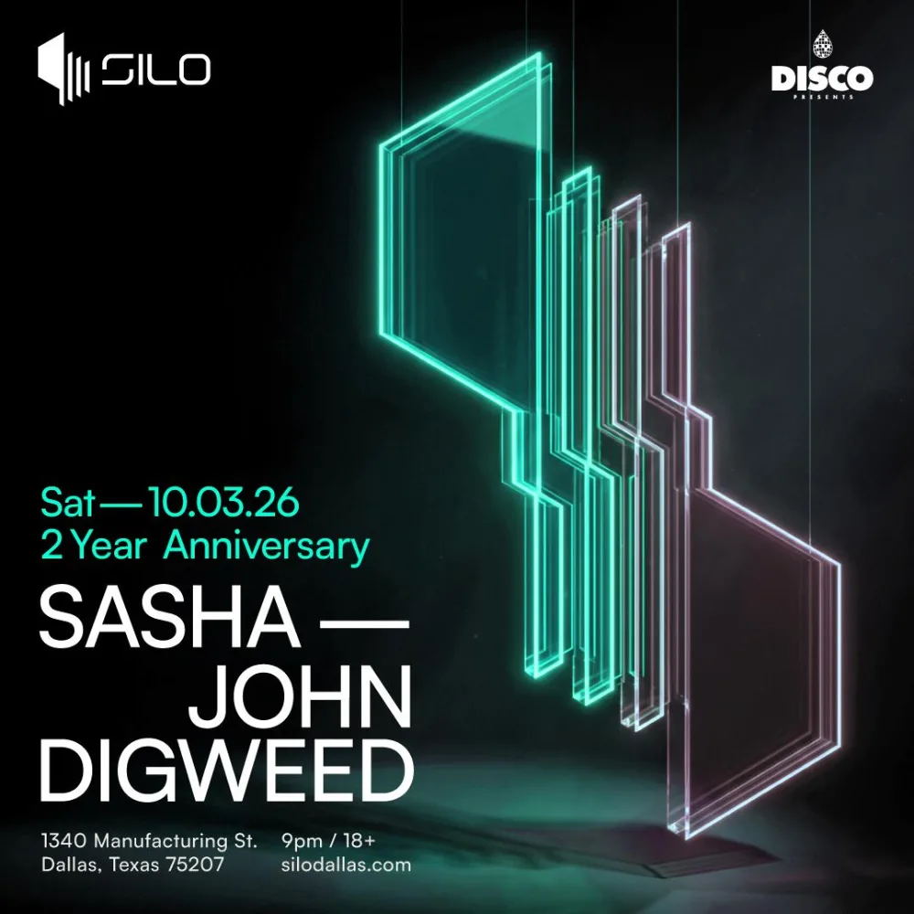 Sasha & John Digweed — event flyer