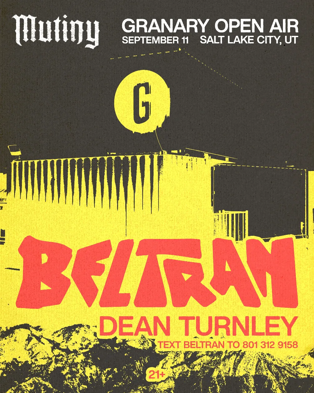 Mutiny Presents — event flyer