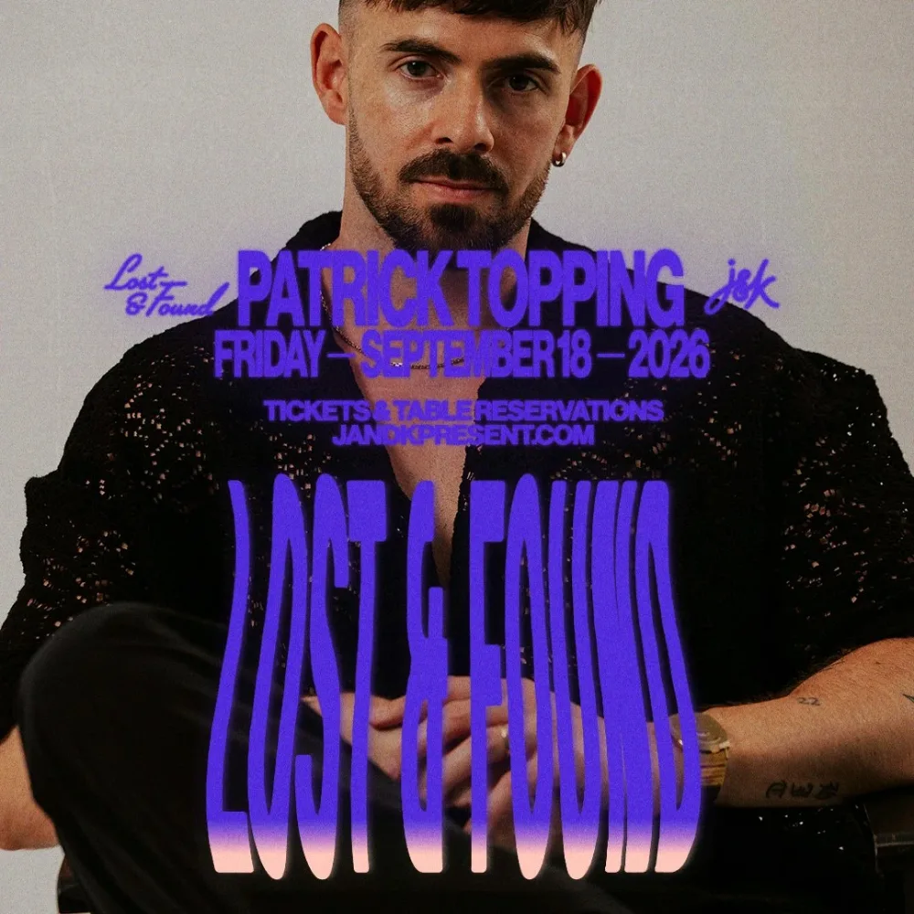 Patrick Topping — event flyer