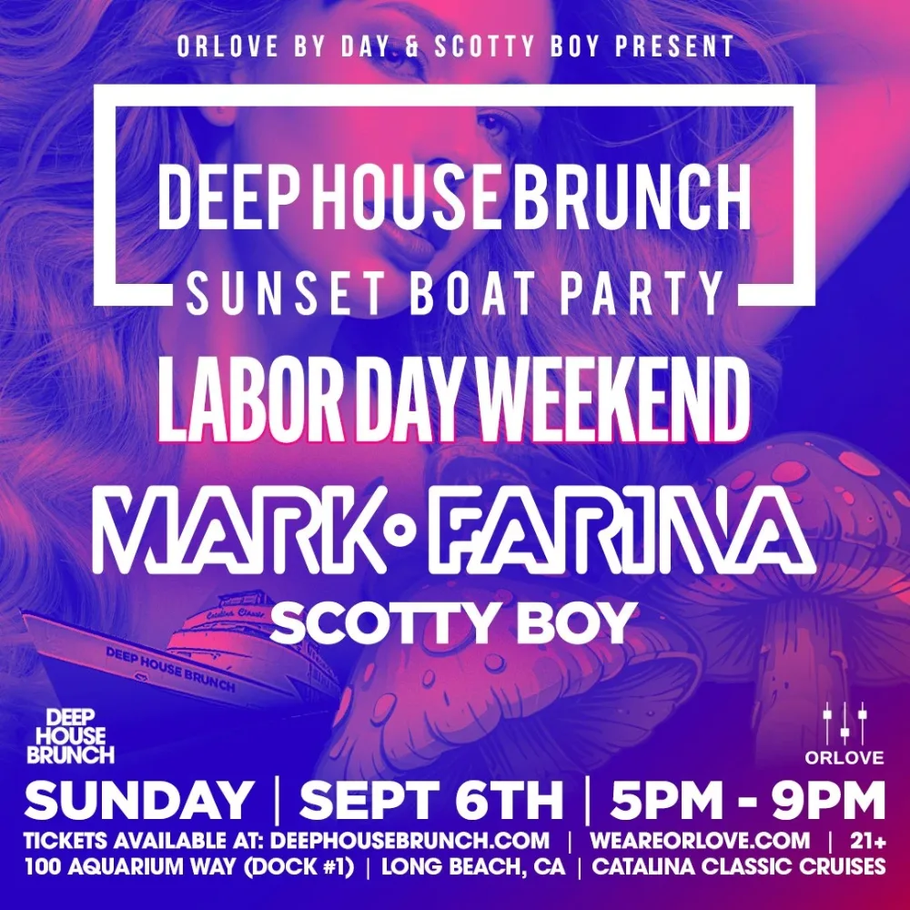 Deep House Brunch Boat Party — event flyer