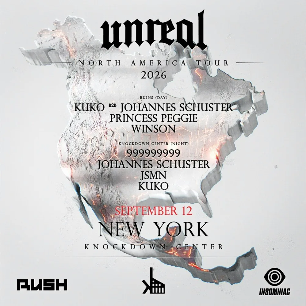 999999999, KUKO, Johannes Schuster, WINSON, Princess Peggie, JSMN — event flyer