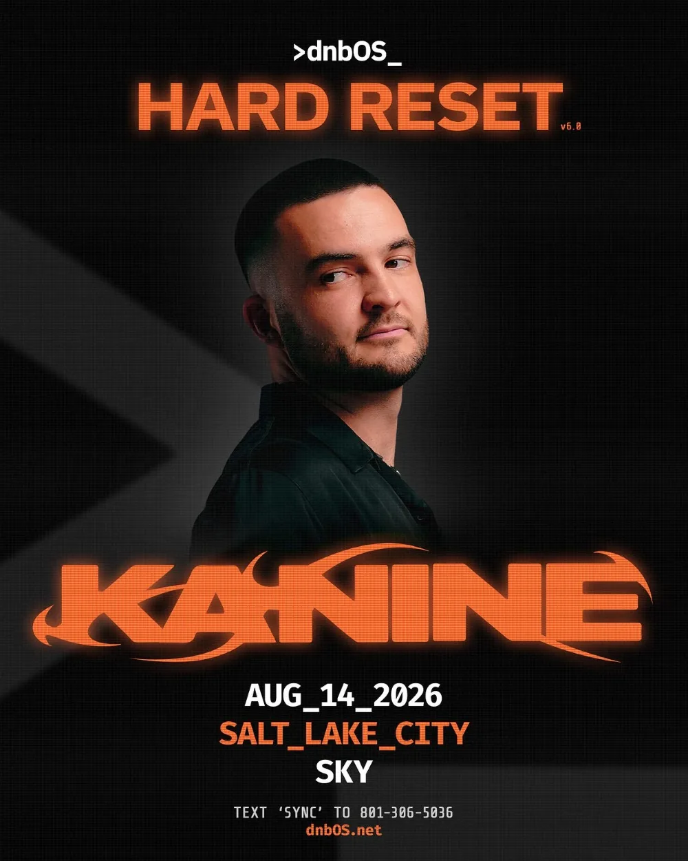dnbOS - HARD RESET — event flyer