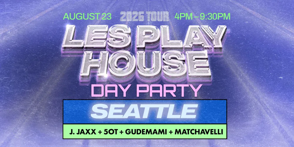 Event flyer for Les Play House Block Party