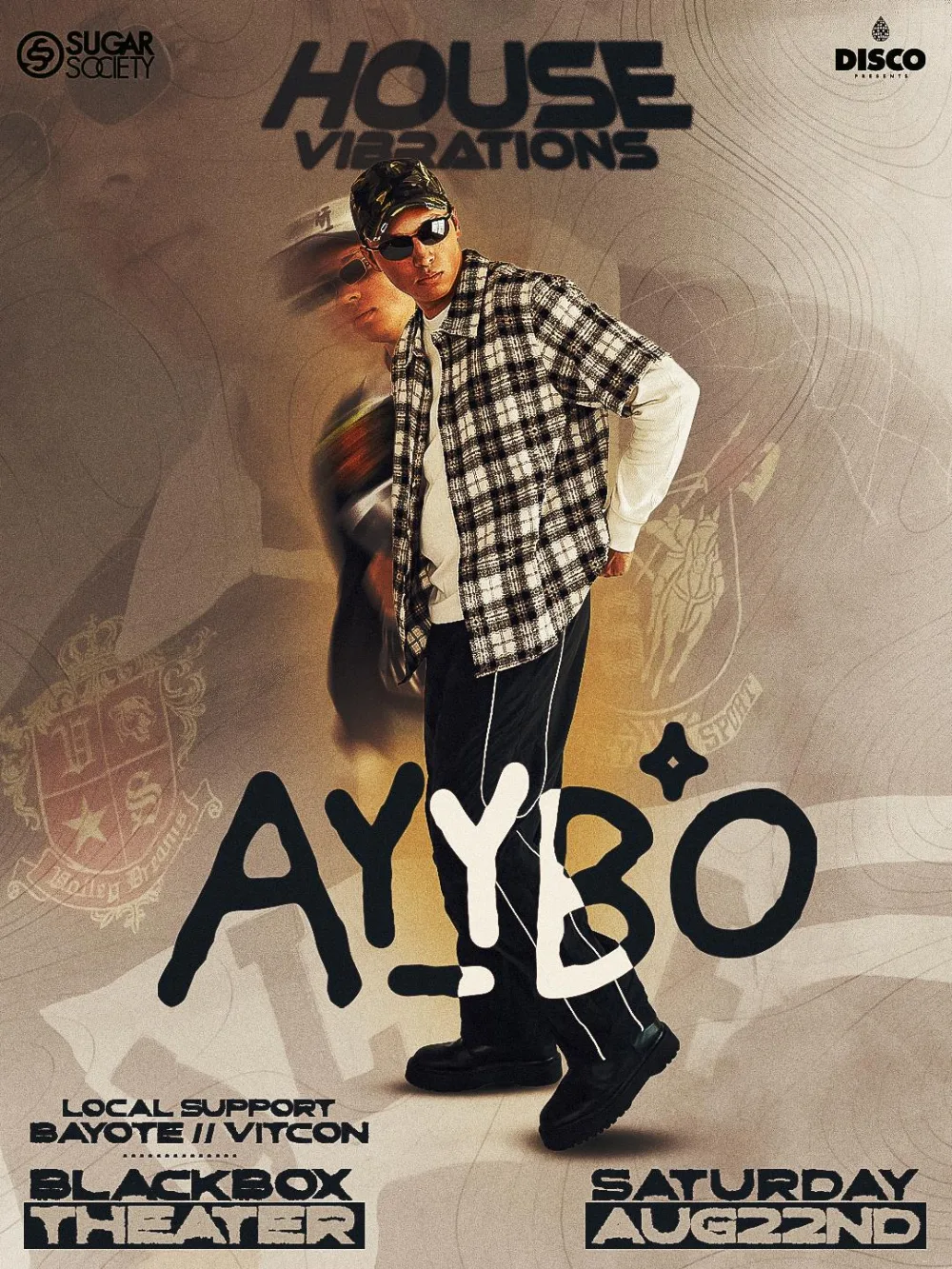 AYYBO, BAYOTE, VITCON — event flyer