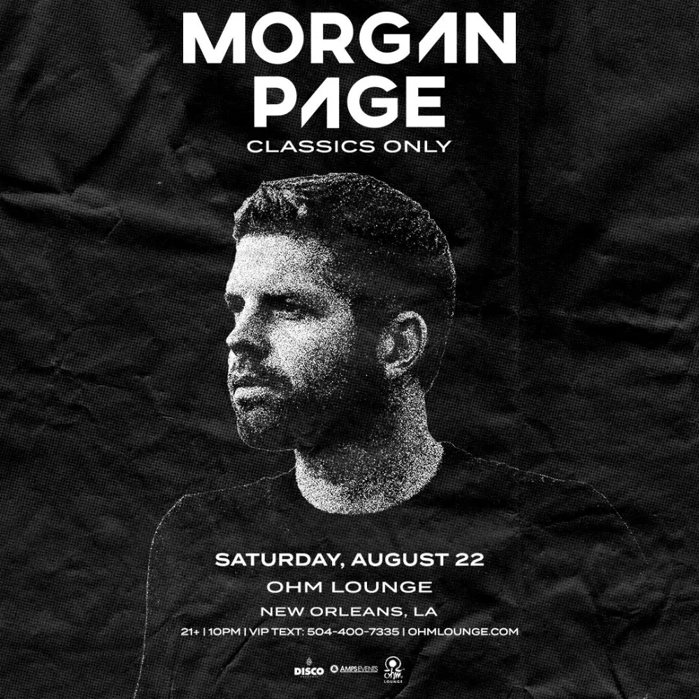 Morgan Page — event flyer