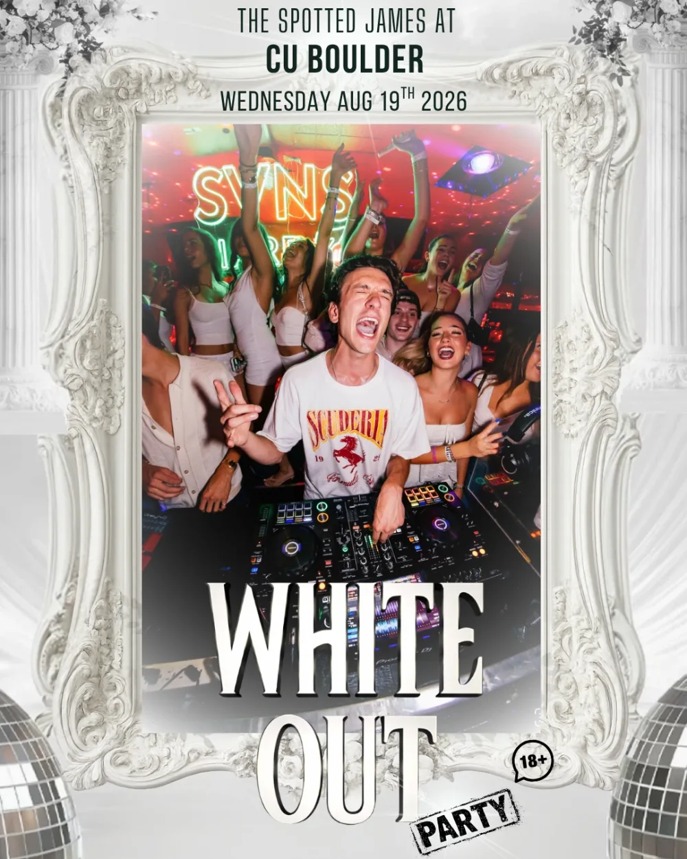 White Out Party — event flyer