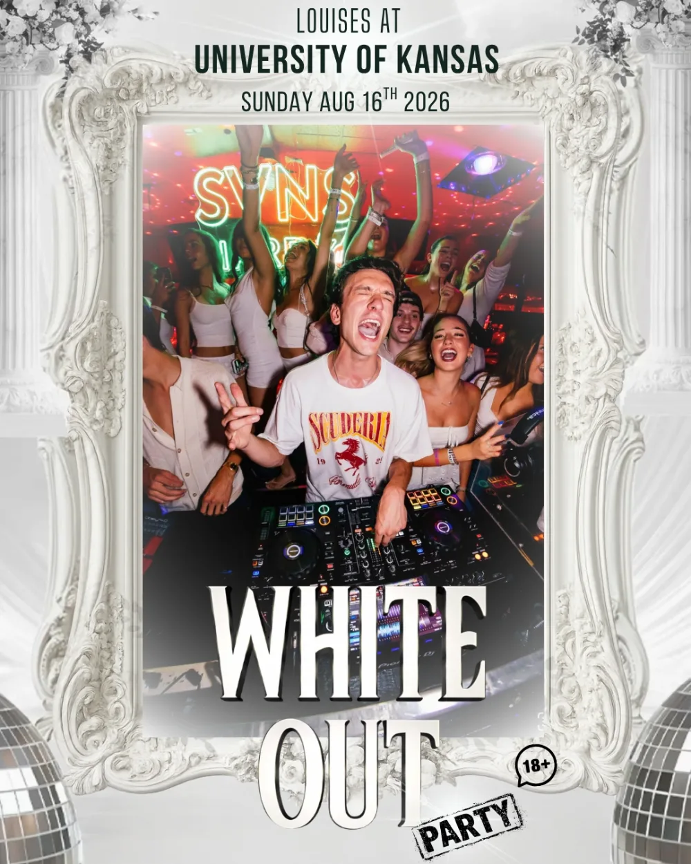 White Out Party — event flyer