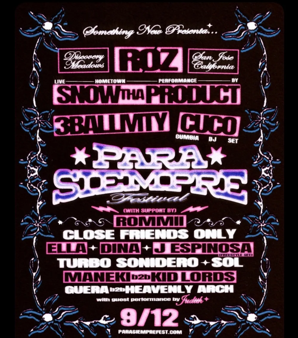 Para Siempre Fest — event flyer