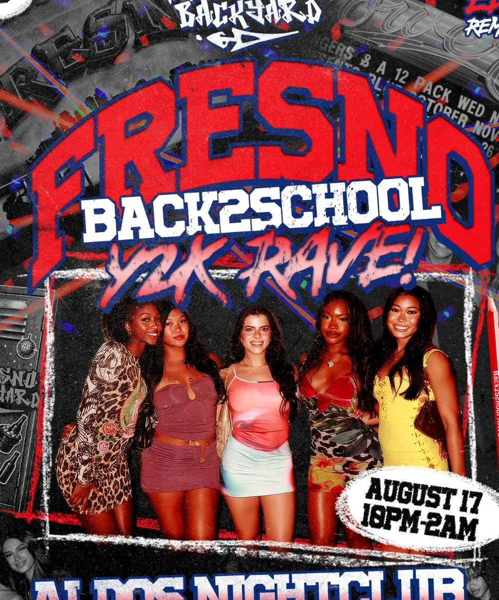 BACK TO SCHOOL IN FRESNO — event flyer
