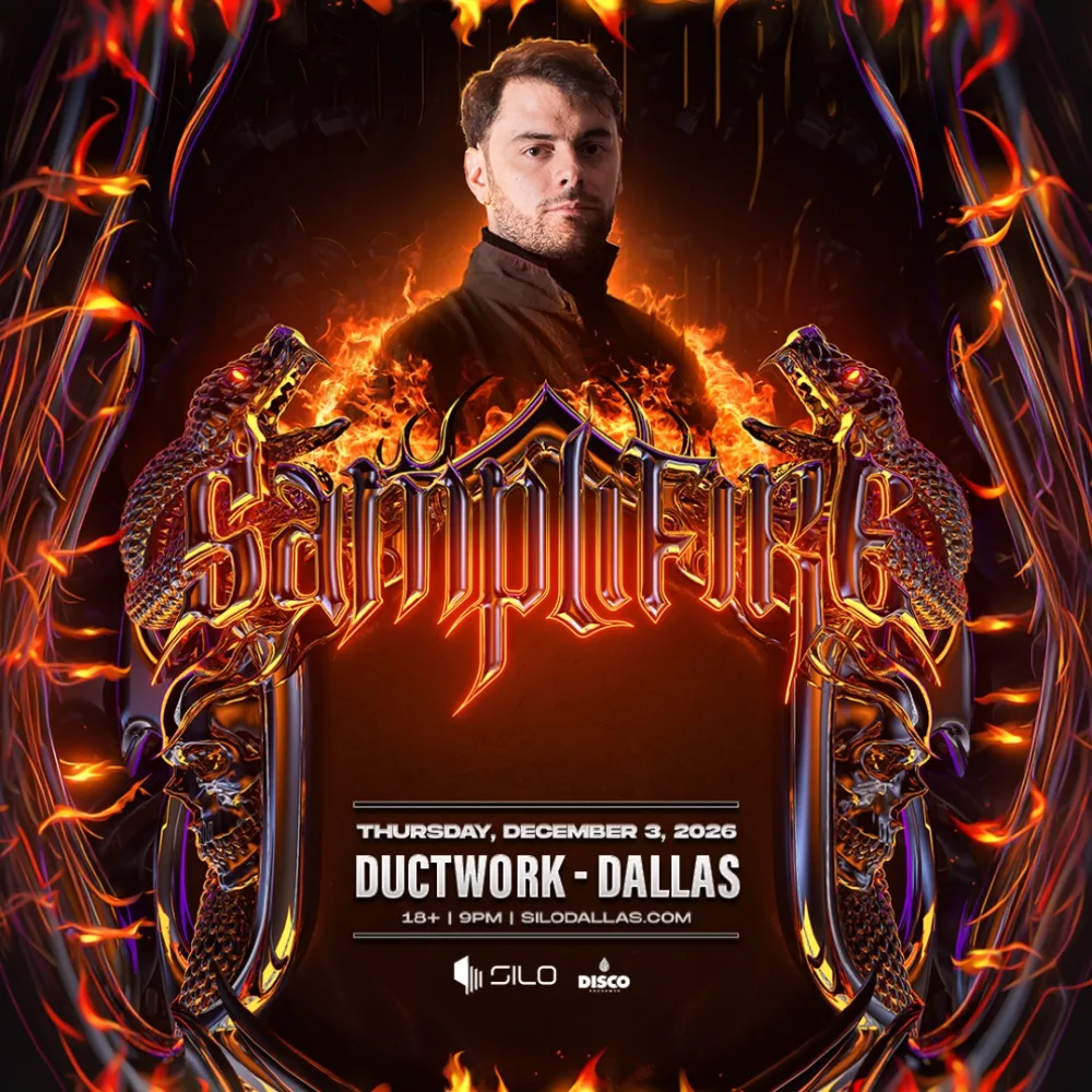 Samplifire — event flyer