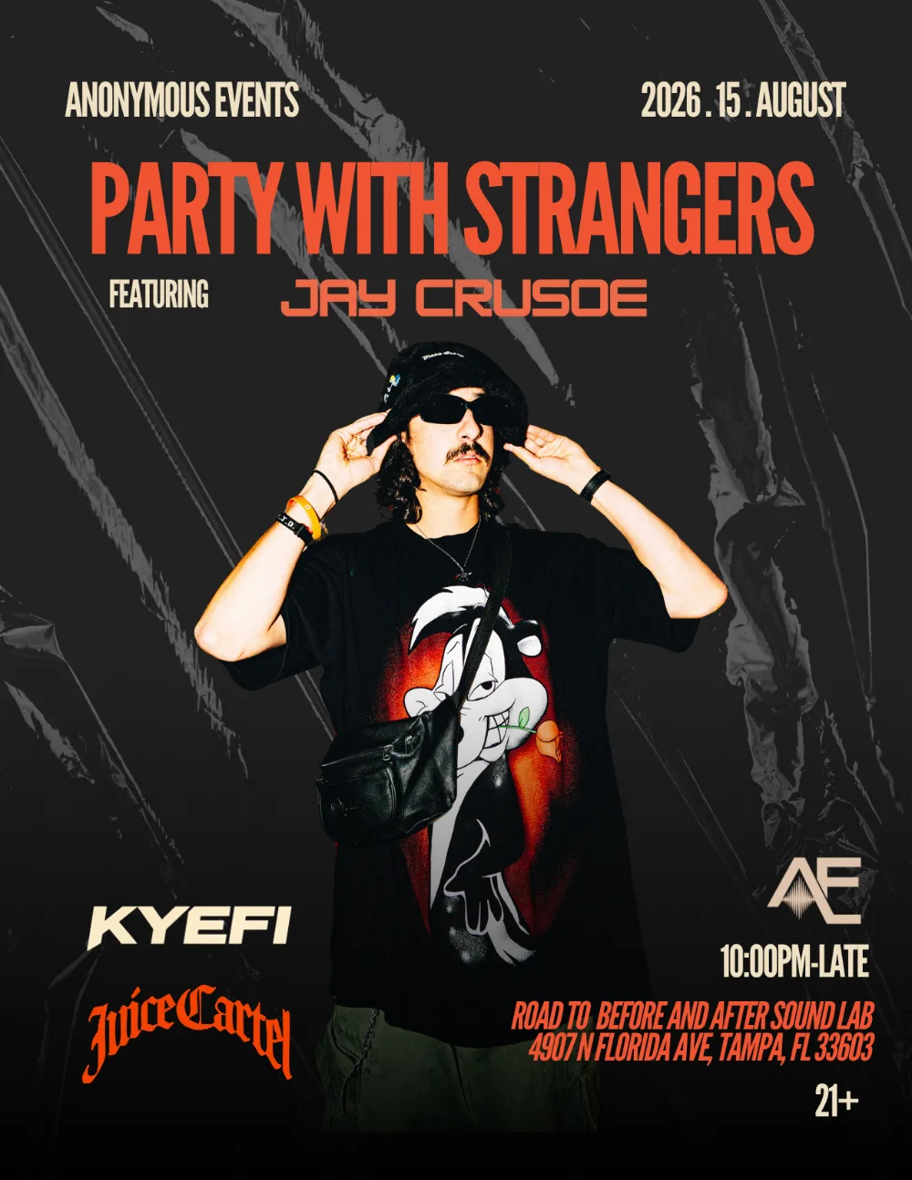 Jay Crusoe — event flyer