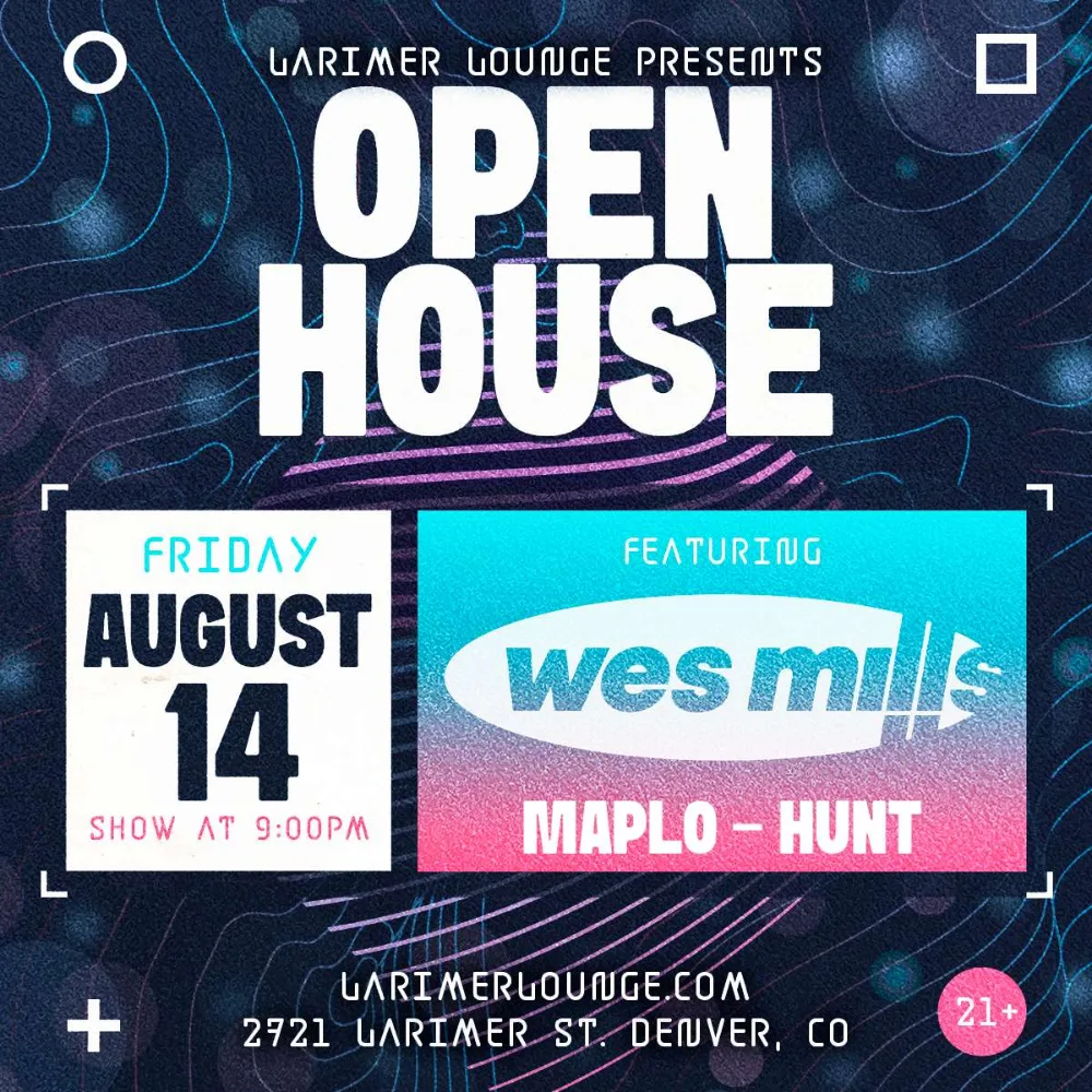 Open House Feat. — event flyer