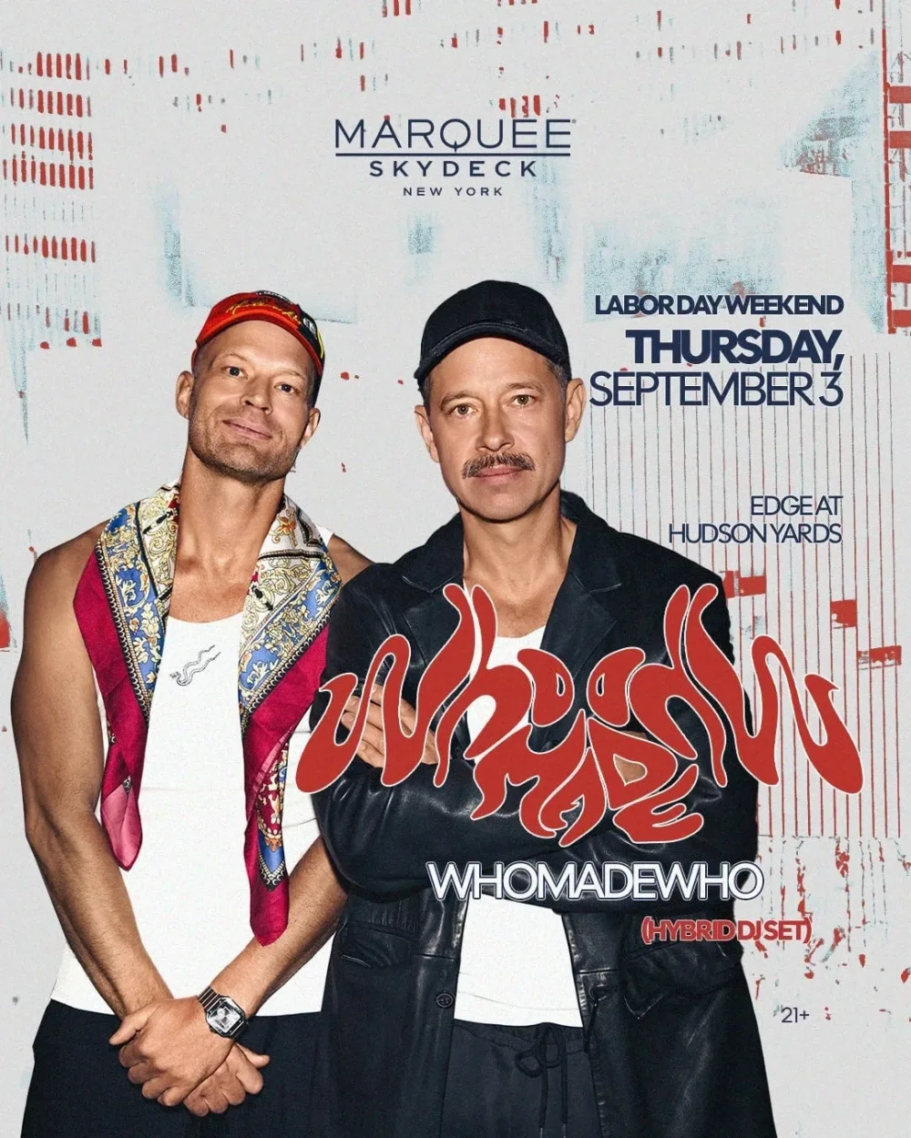 WhoMadeWho — event flyer