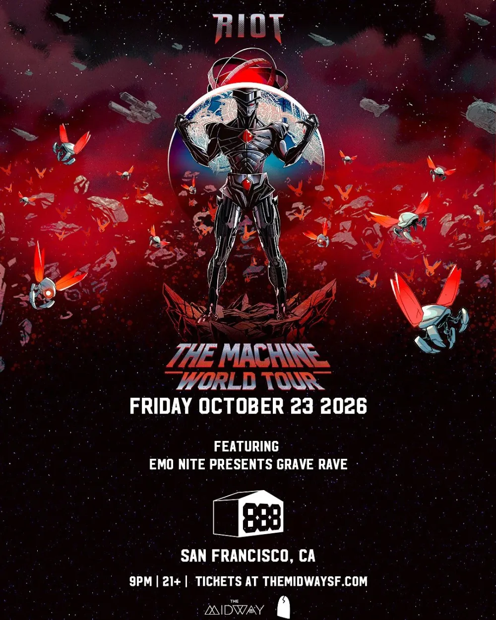 RIOT — event flyer
