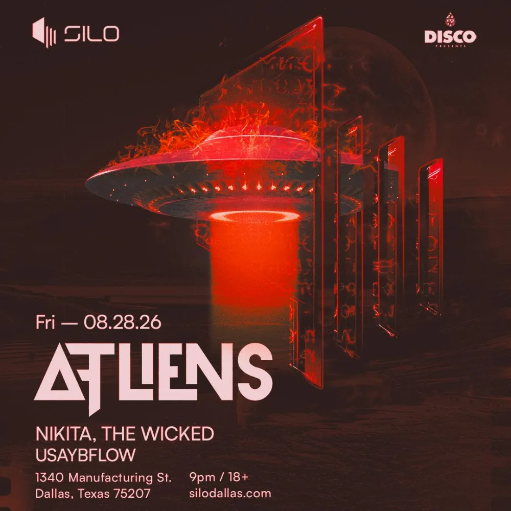 ATLiens, Usaybflow, Nikita the Wicked — event flyer