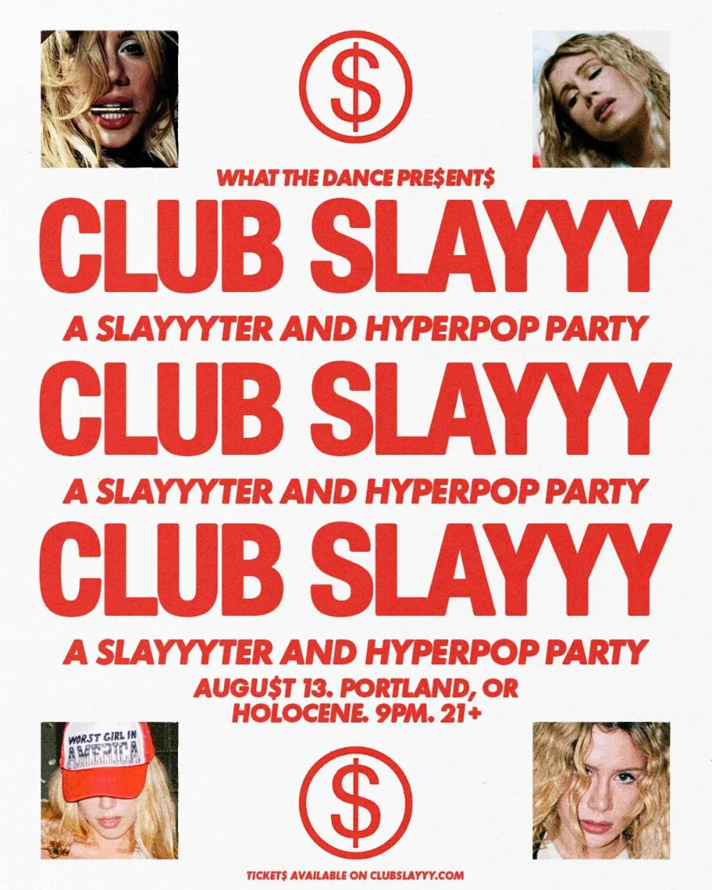 Club Slayyy — event flyer