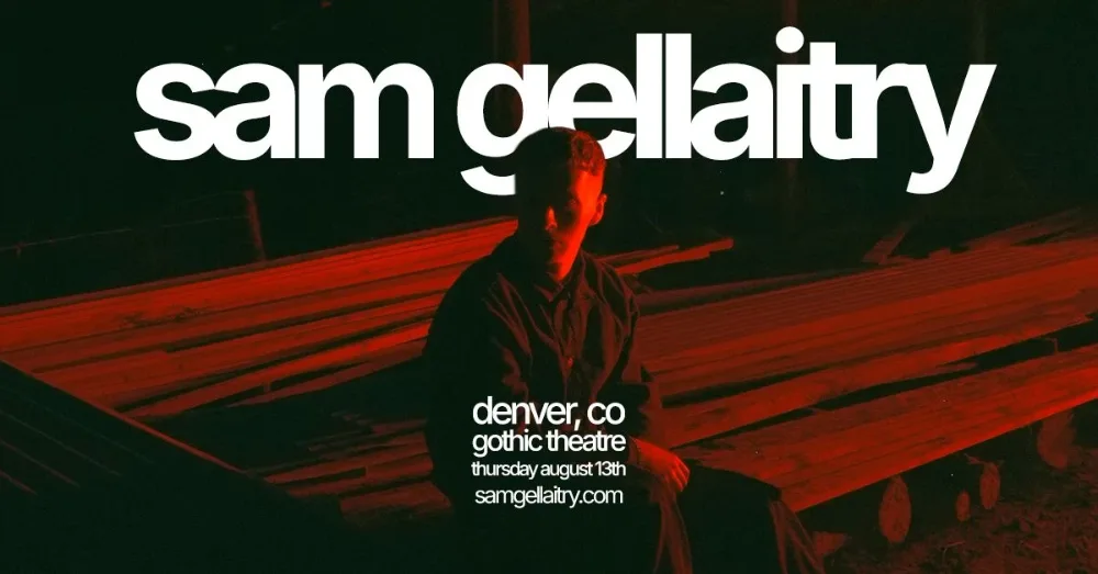 Sam Gellaitry — event flyer