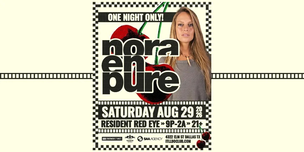 Nora En Pure — event flyer