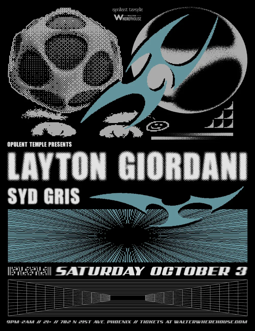 Layton Giordani, Syd Gris — event flyer
