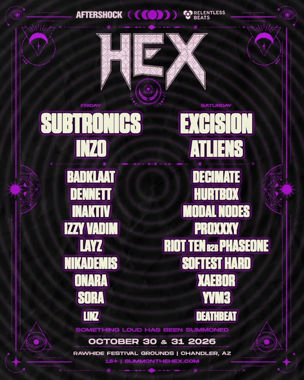 HEX — event flyer