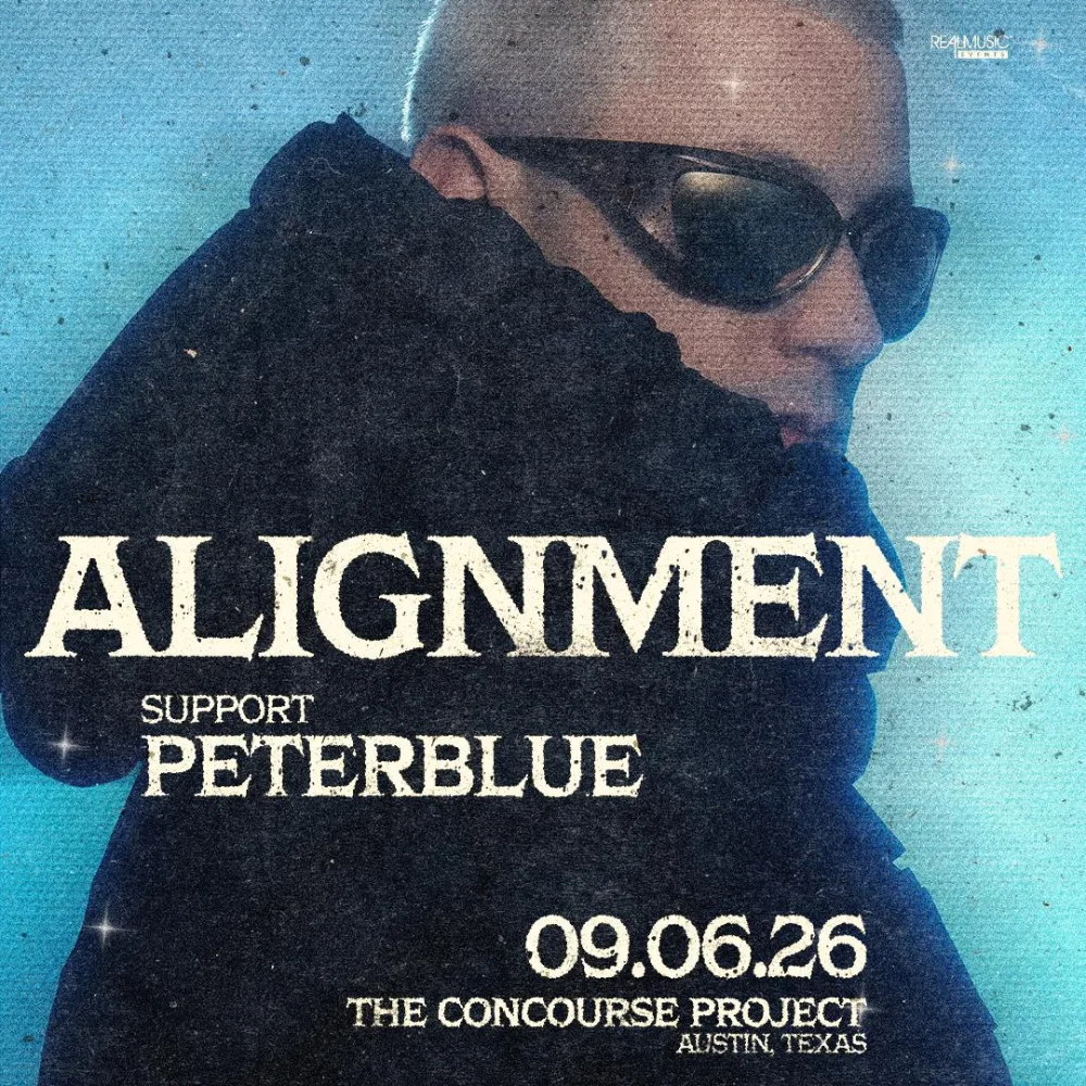 Alignment, Peterblue — event flyer