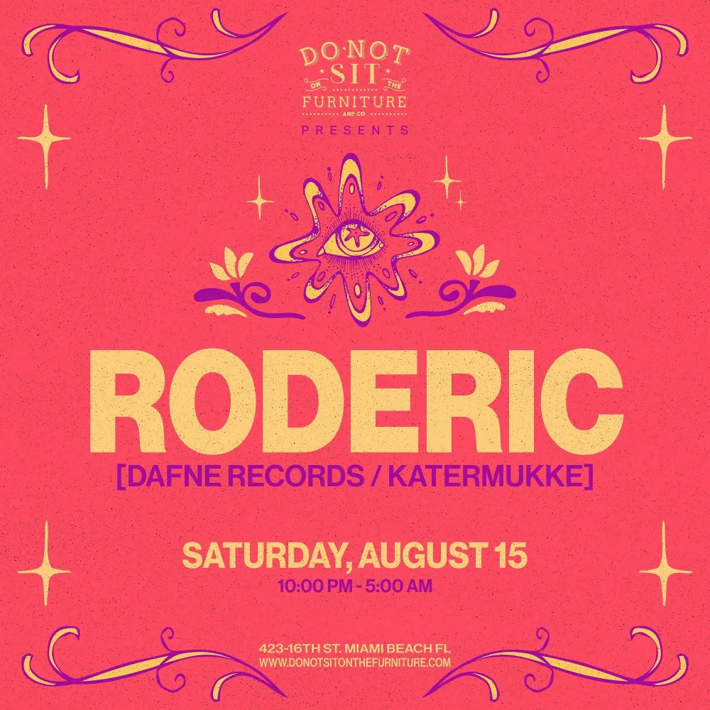 Roderic — event flyer