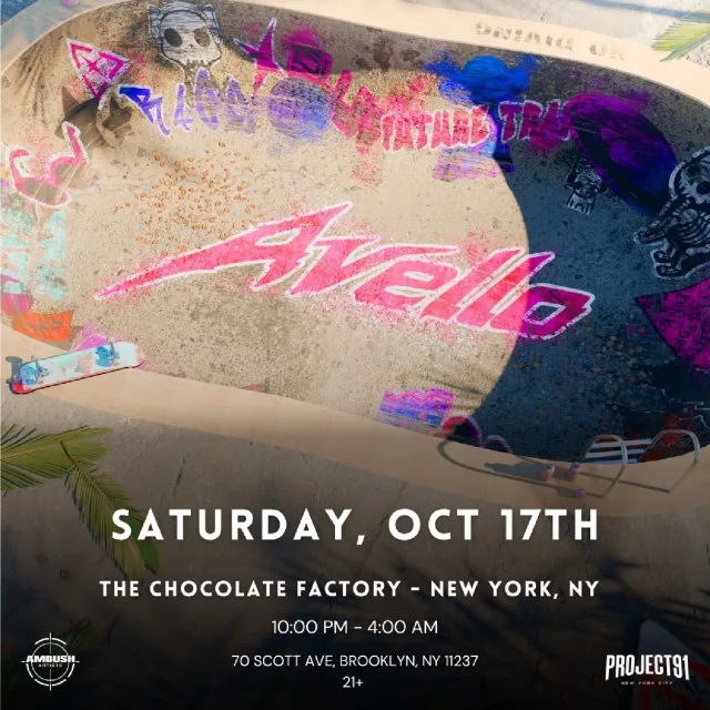 AVELLO — event flyer