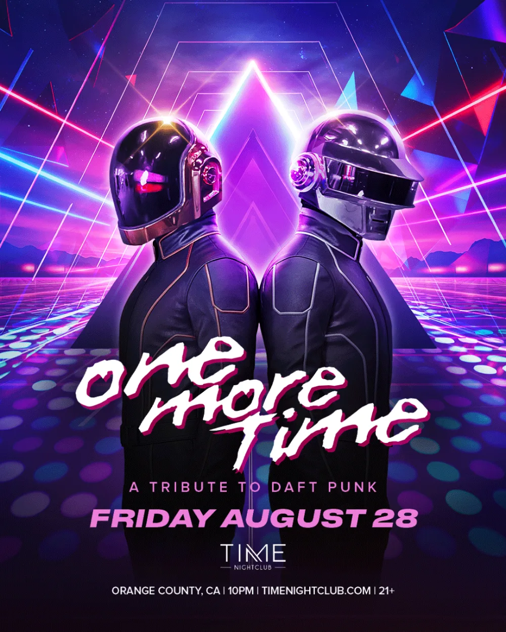 One More Time - A Daft Punk Tribute — event flyer