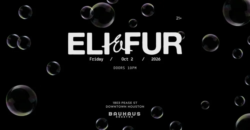 Eli & Fur — event flyer