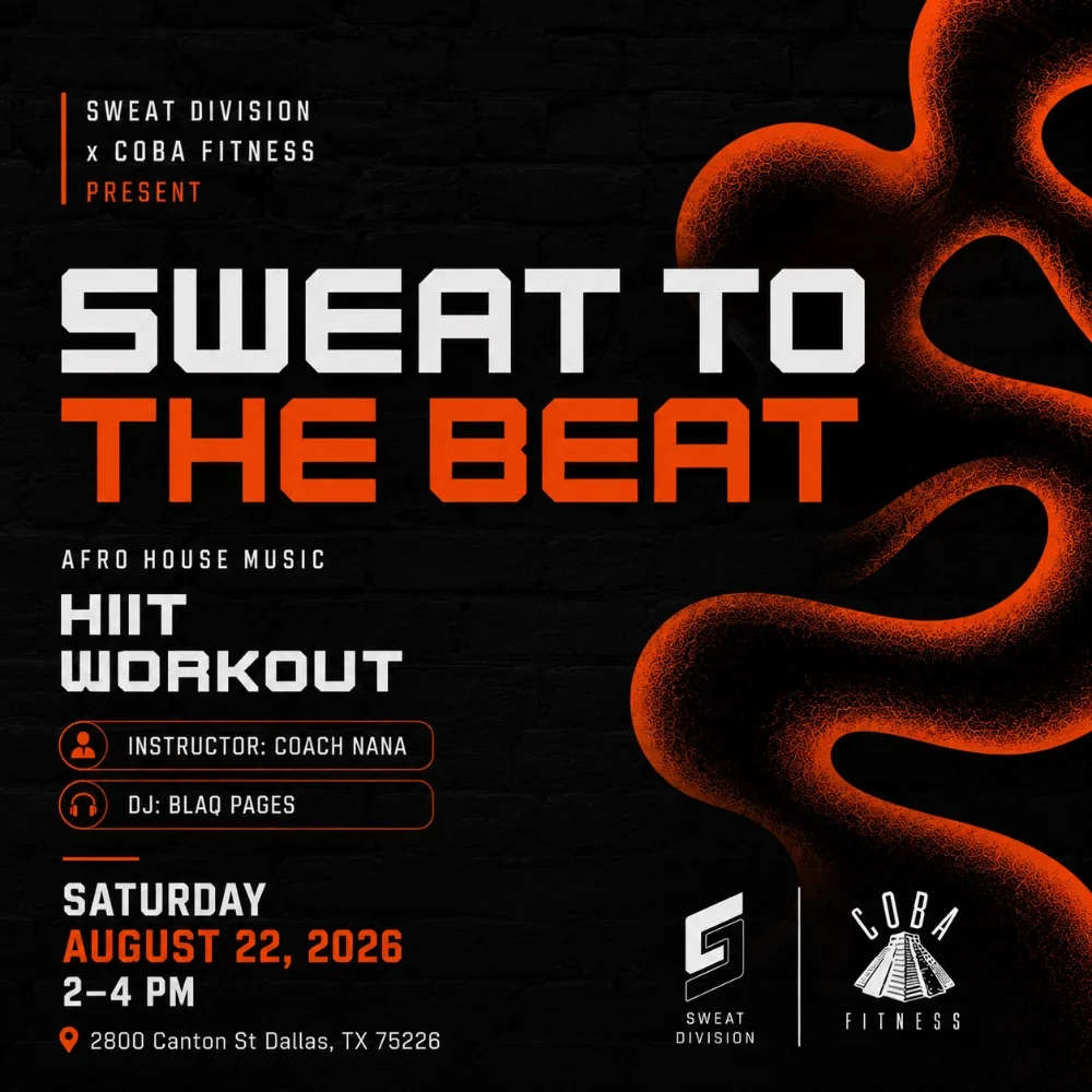 Coba Fitness — event flyer