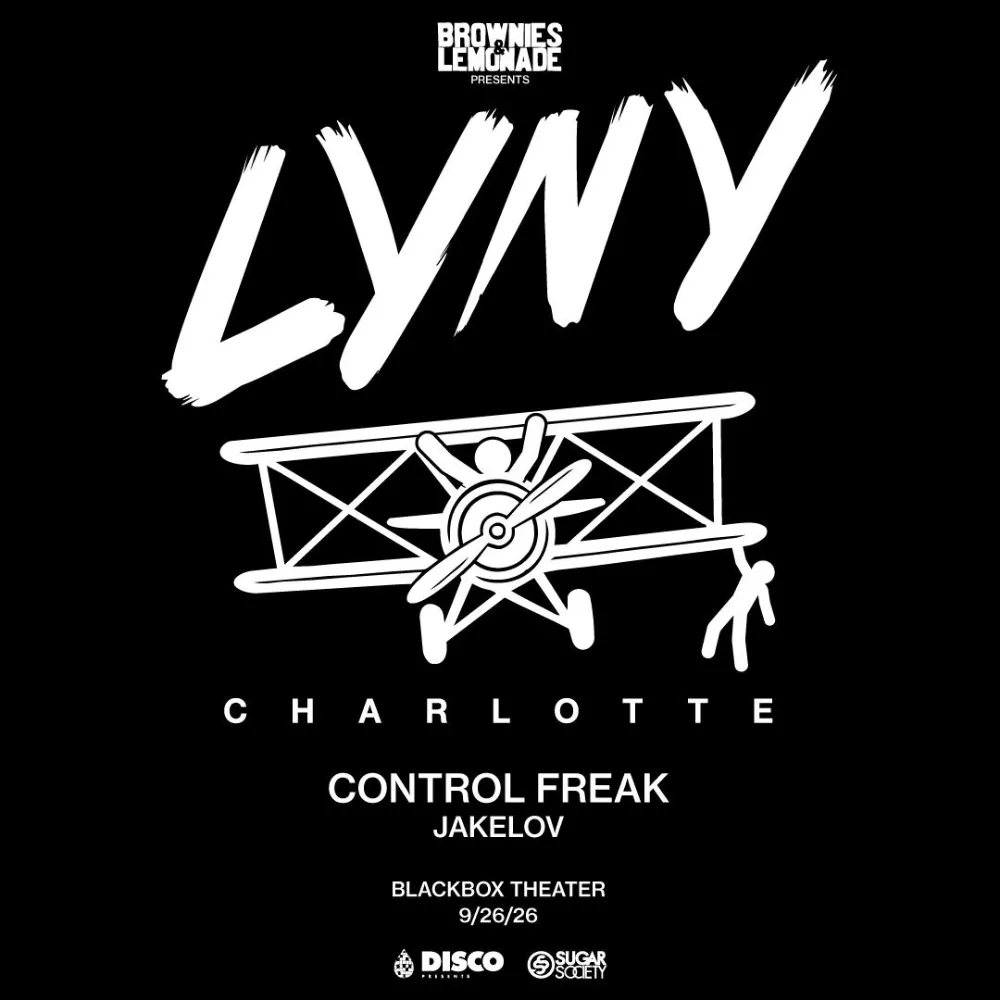 LYNY, JAKELOV, Control Freak — event flyer