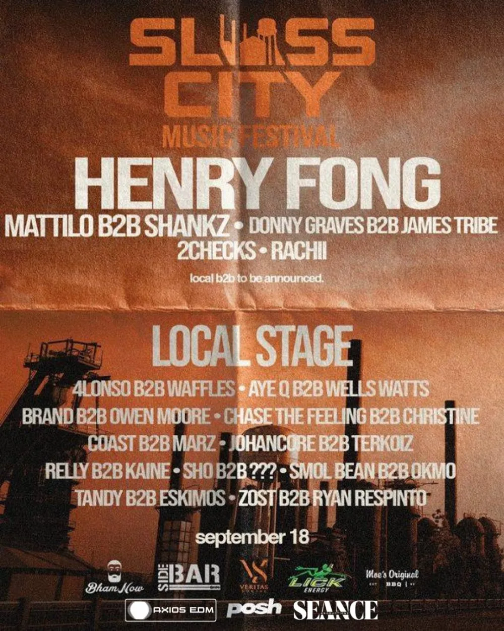 Sloss City Music Festival — event flyer