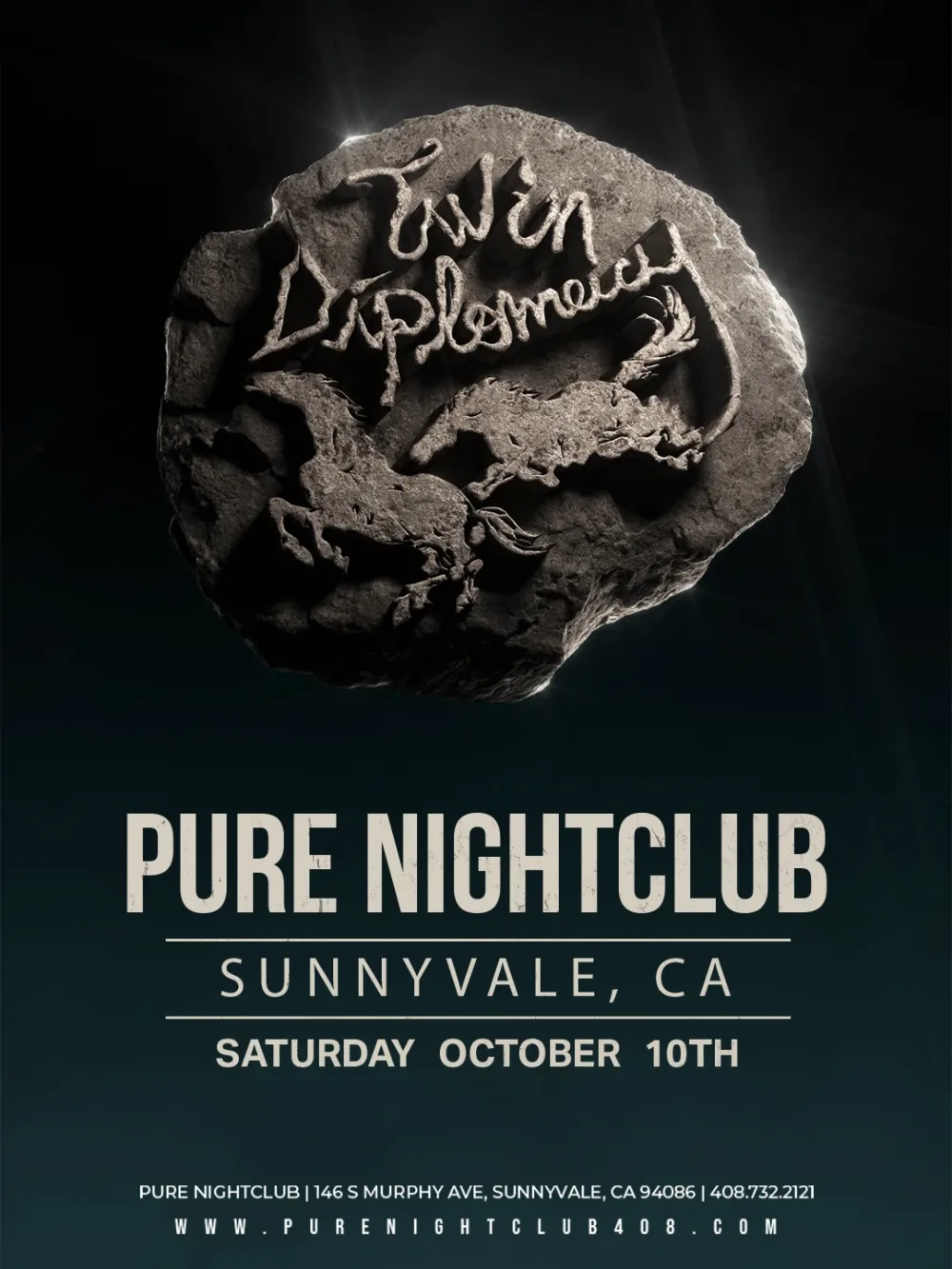 Twin Diplomacy — event flyer