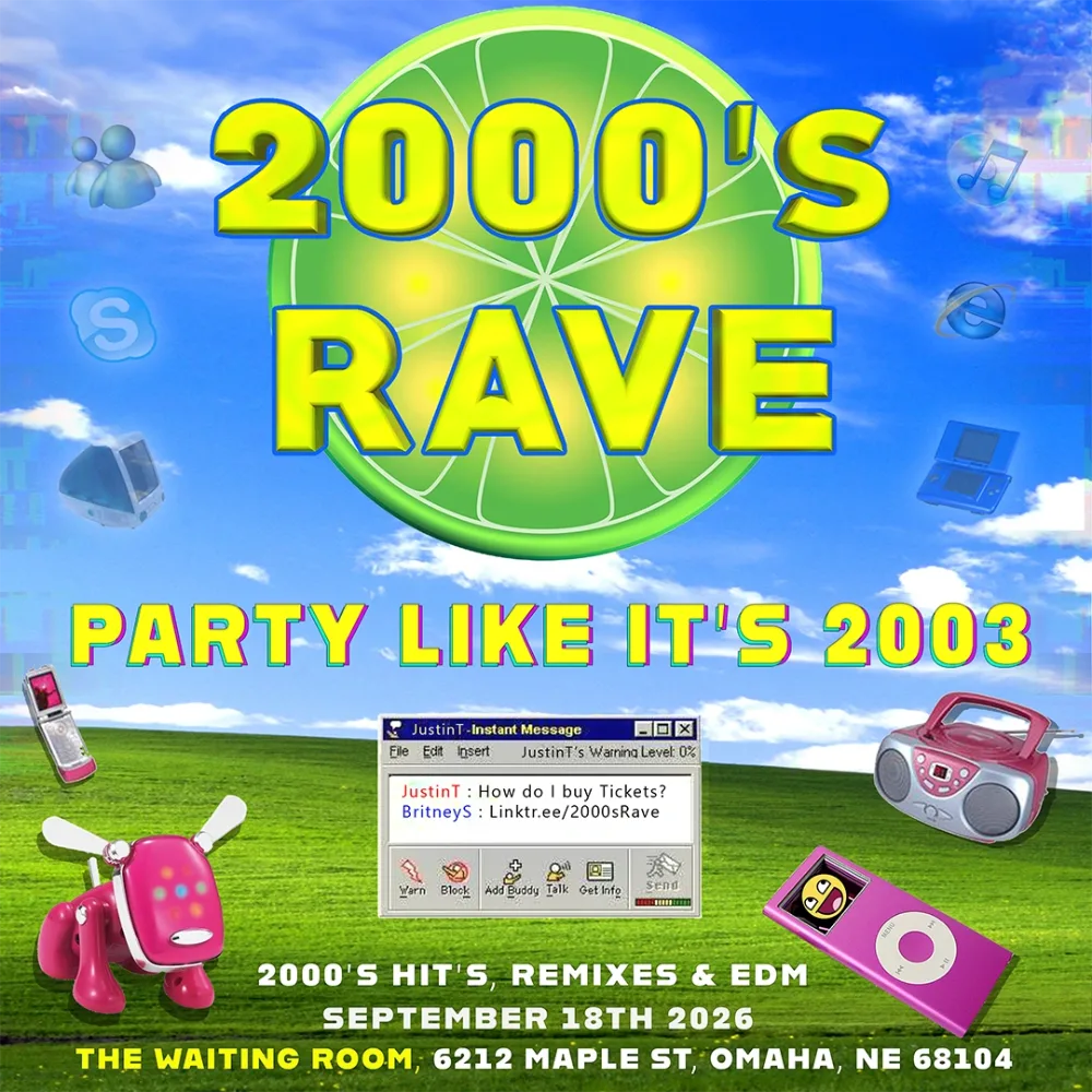 2000s Rave — event flyer
