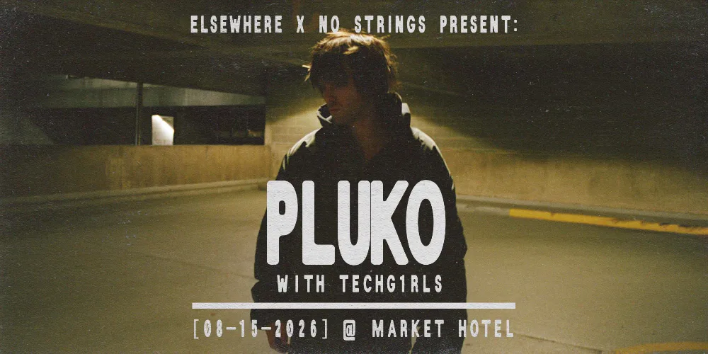 Elsewhere x No Strings Present — event flyer