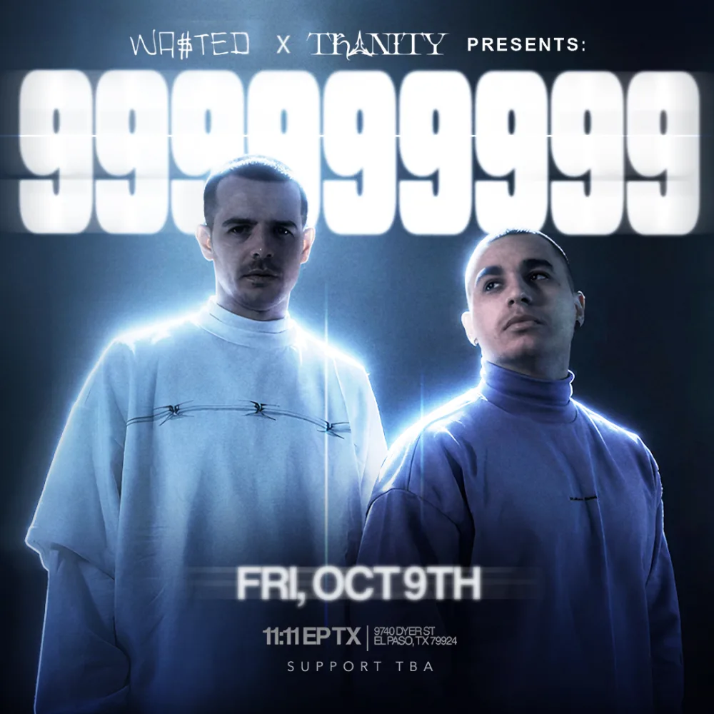 999999999 — event flyer
