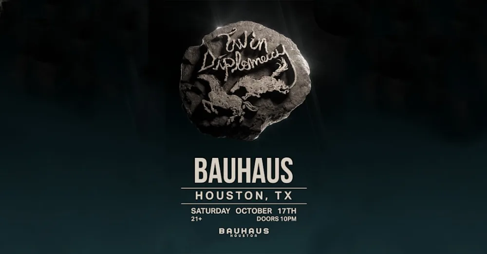 Twin Diplomacy — event flyer