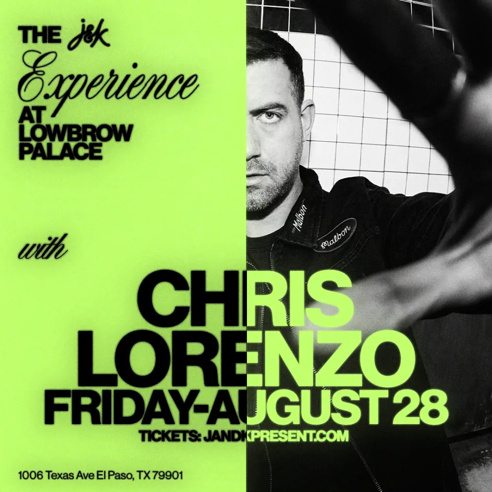 Chris Lorenzo — event flyer