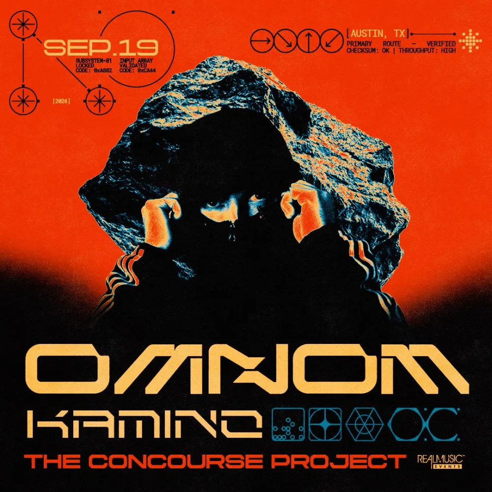 OMNOM, Kamino — event flyer