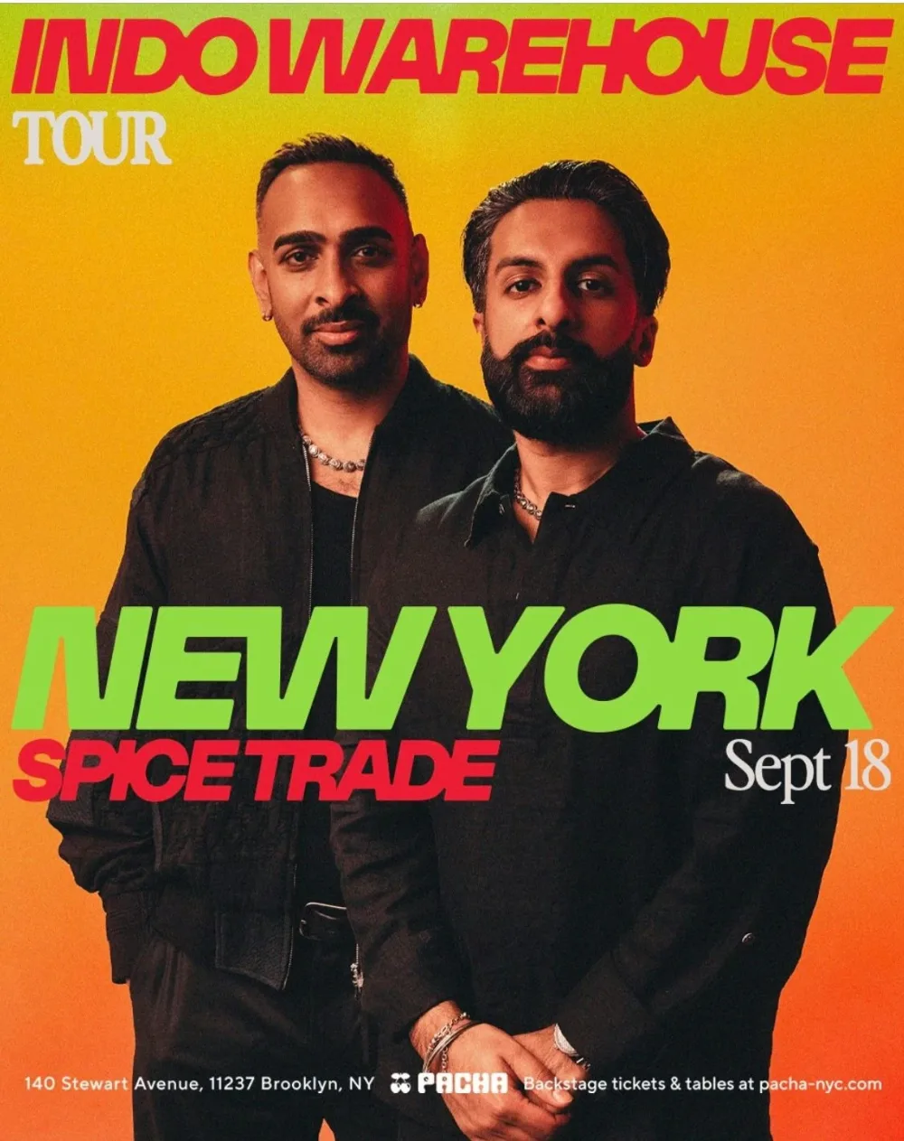 Indo Warehouse — event flyer