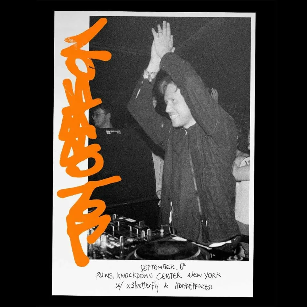 Joy Orbison, x3butterfly, adobeprincess — event flyer