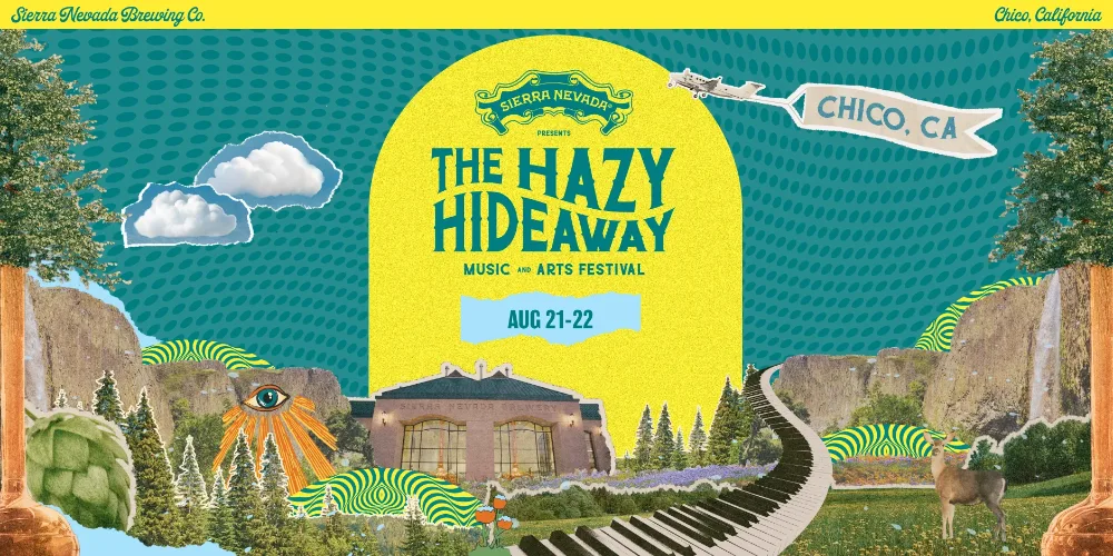 The Hazy Hideaway Music and Arts Festival — event flyer