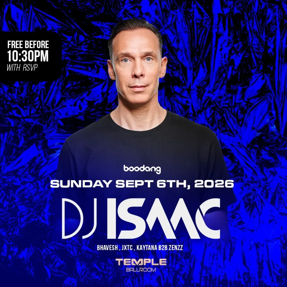 DJ Isaac — event flyer