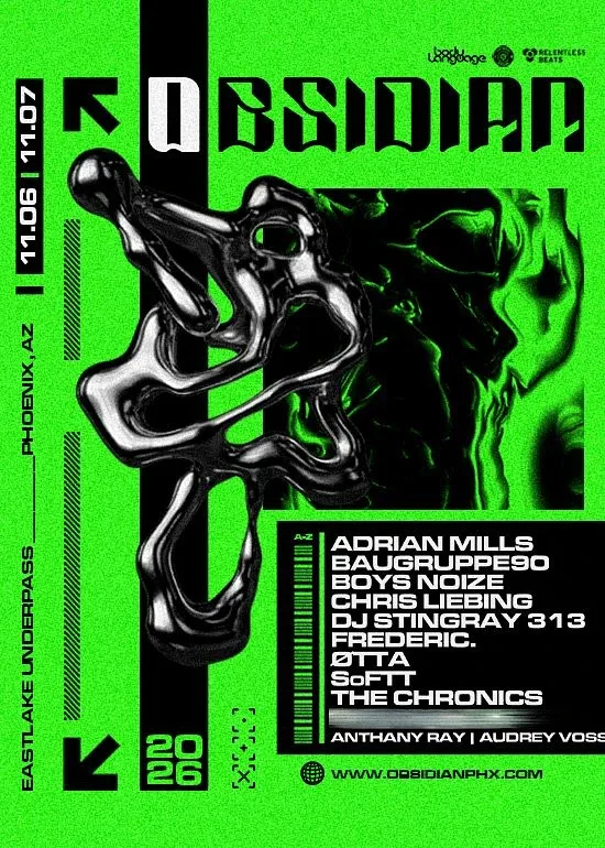 OBSIDIAN — event flyer