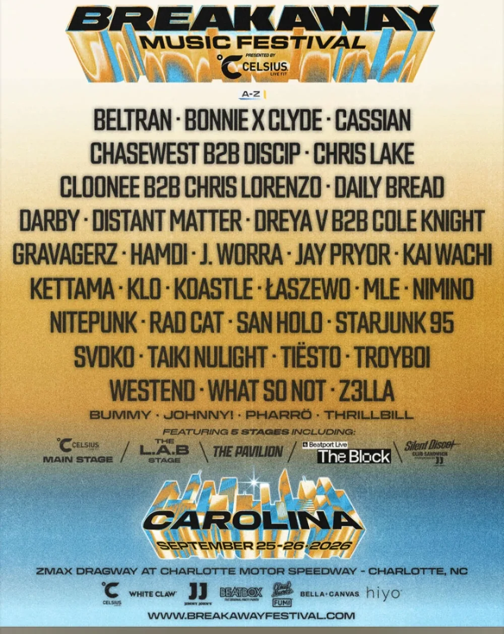Breakaway Music Festival — event flyer